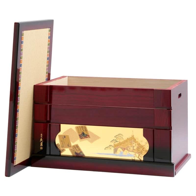 雛人形 コンパクト 久月 ひな人形 収納飾り 三段飾り 五人飾り 着付師