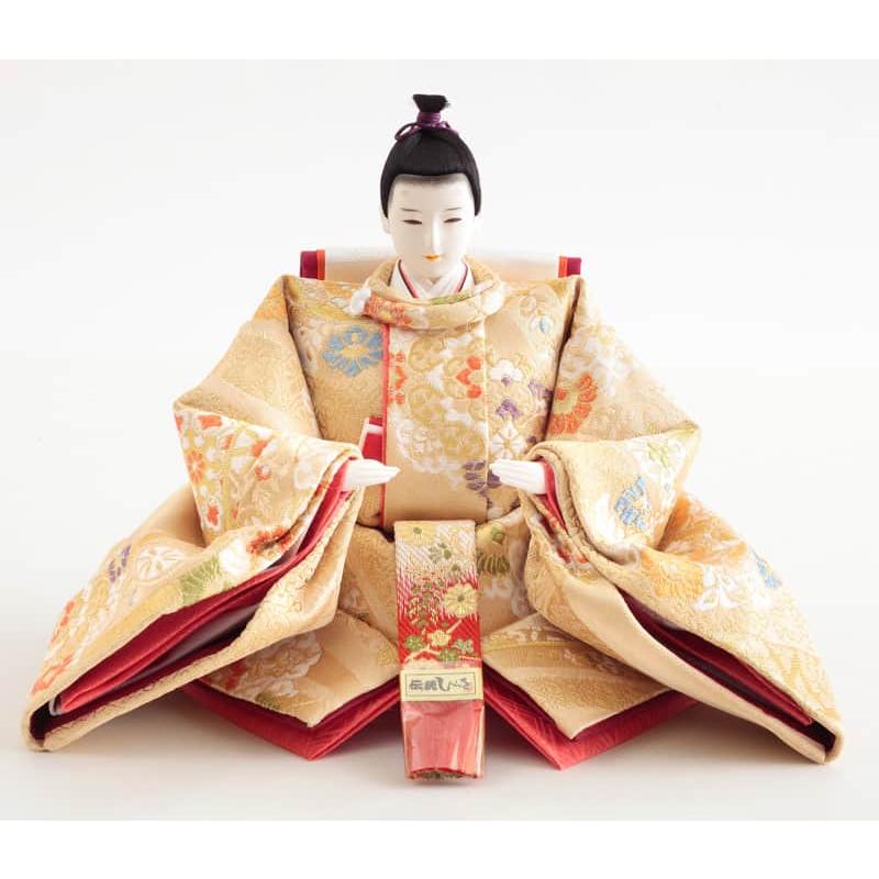 雛人形 コンパクト 久月 ひな人形 収納飾り 三段飾り 五人飾り 着付師