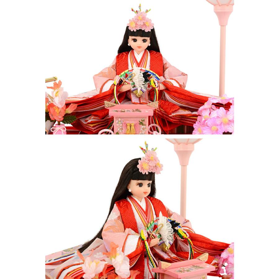 久月 雛人形 リカちゃん ひな人形 ケース飾り 親王飾り シリアル入