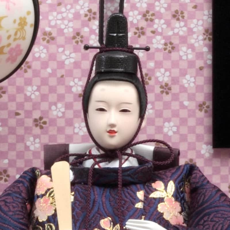 久月 雛人形 ひな人形 雛 ケース飾り 親王飾り 御雛 金彩 三五親王