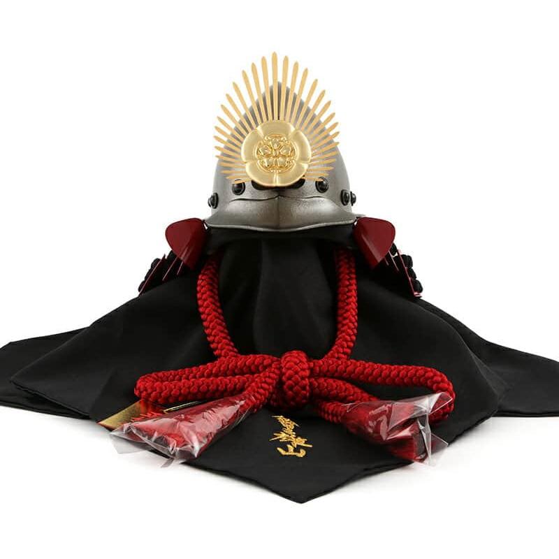 五月人形 雄山 織田信長 兜平飾り 兜飾り 10号 戦国時代 南蛮甲冑 正絹