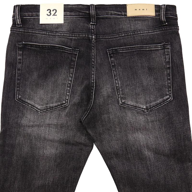 mnml（ミニマル） 爆買 デニムパンツ スキニー スリム 裾ジップ Gパン