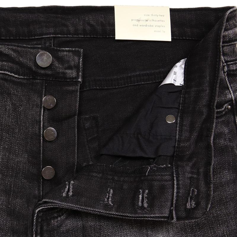 mnml（ミニマル） 爆買 デニムパンツ スキニー スリム 裾ジップ Gパン