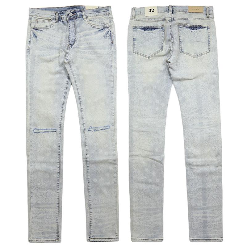 mnml（ミニマル） 爆買 デニムパンツ スキニー ダメージ メンズ