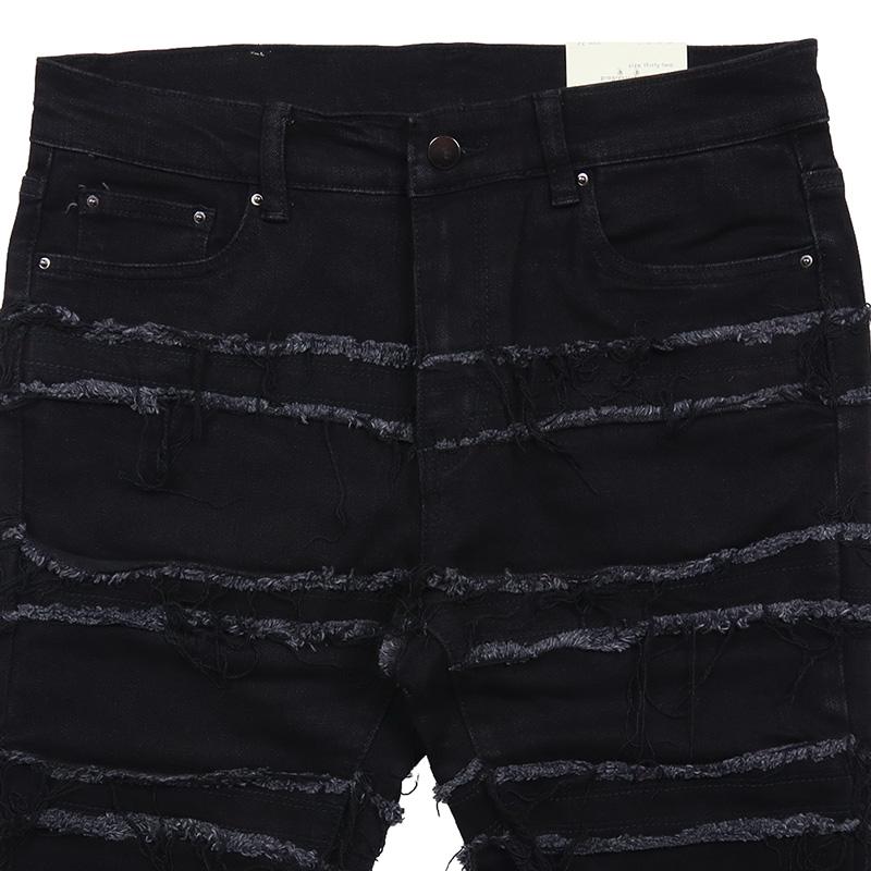 mnml（ミニマル） 爆買 デニムパンツ フレア スキニー ダメージ メンズ