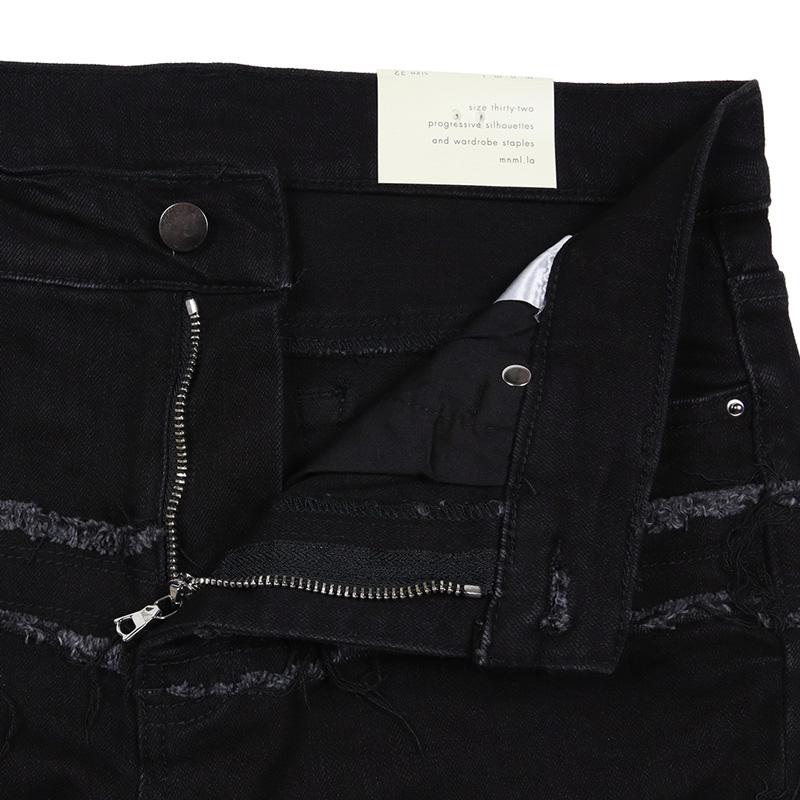 mnml（ミニマル） 爆買 デニムパンツ フレア スキニー ダメージ メンズ