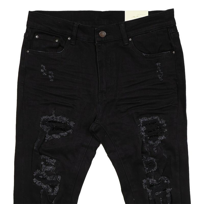 mnml（ミニマル） 爆買 デニムパンツ スキニー ダメージ メンズ