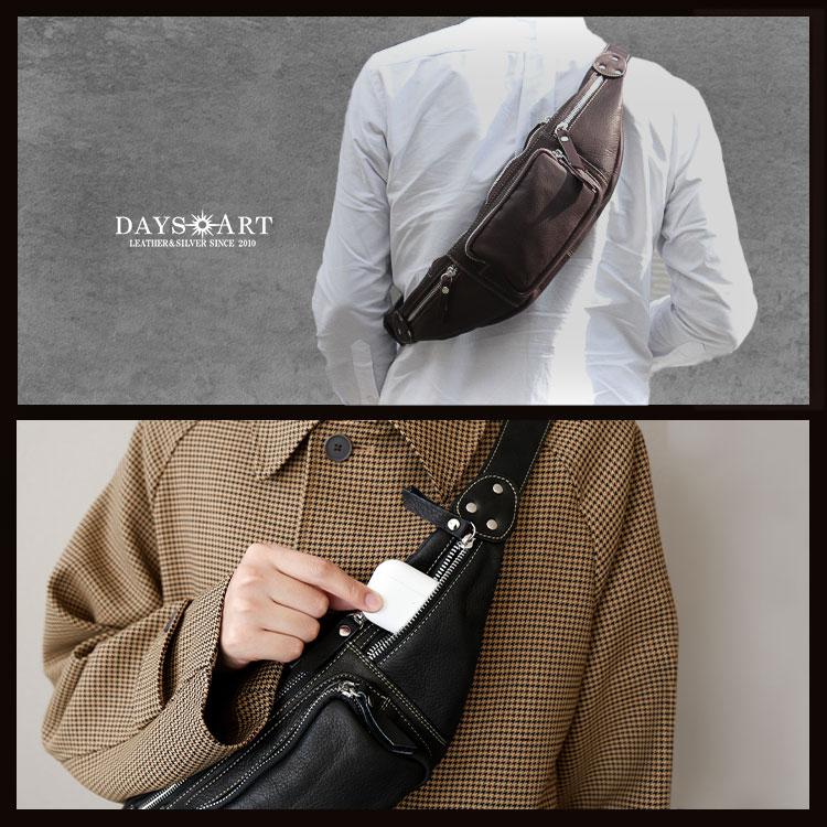 DAYSART（デイズアート） バッグ メンズ ボディバッグ 本革 レザー