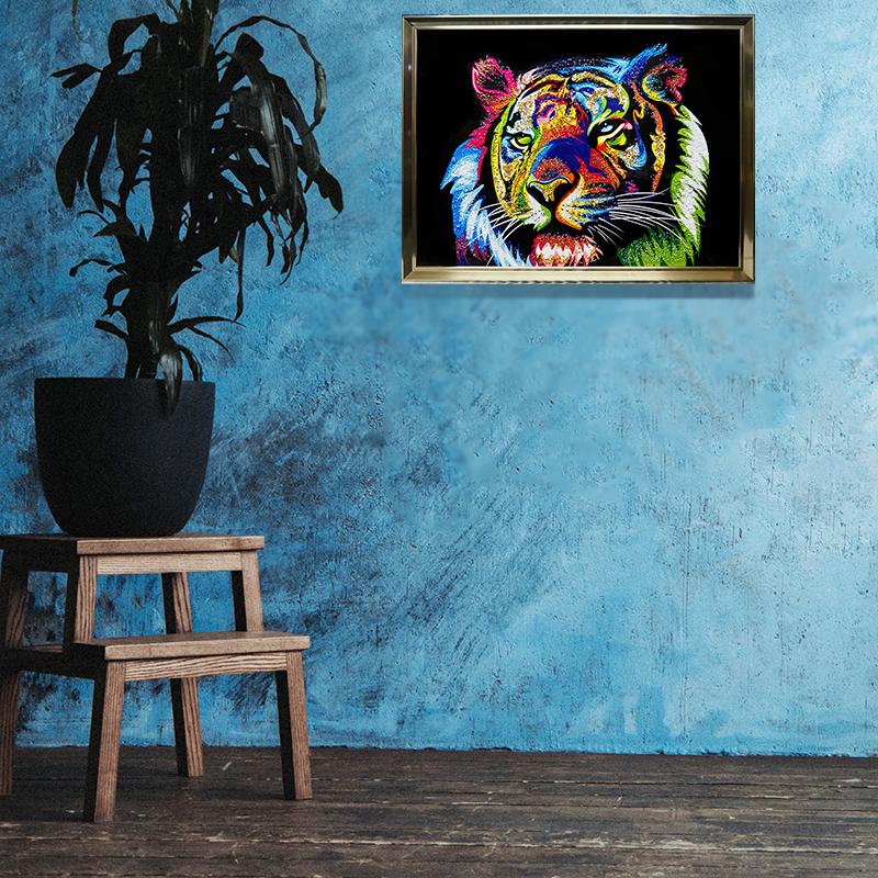 クリスタルアート ジャングルキング185 アートパネル 86x66cm 写真