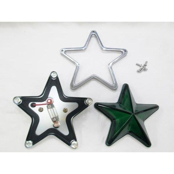 特大星型マーカーランプ 145mmφ グリーン（緑） ガラスレンズ 24V10W