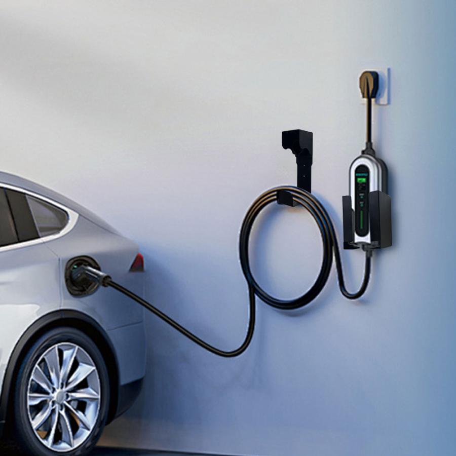 EV充電 電気自動車充電器 ケーブルホルダー EVケーブル 収納 フック