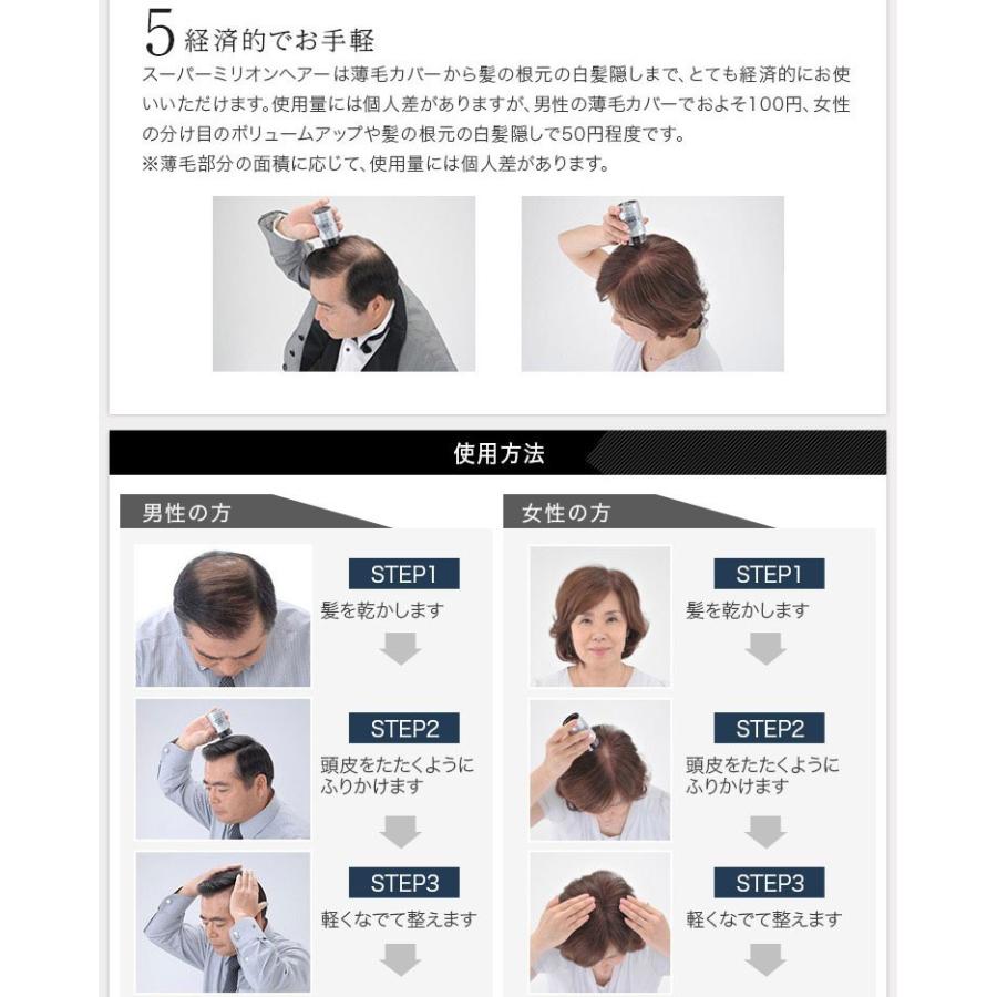 スーパーミリオンヘアー ブラック 30g 3本セット スーパーミリオン