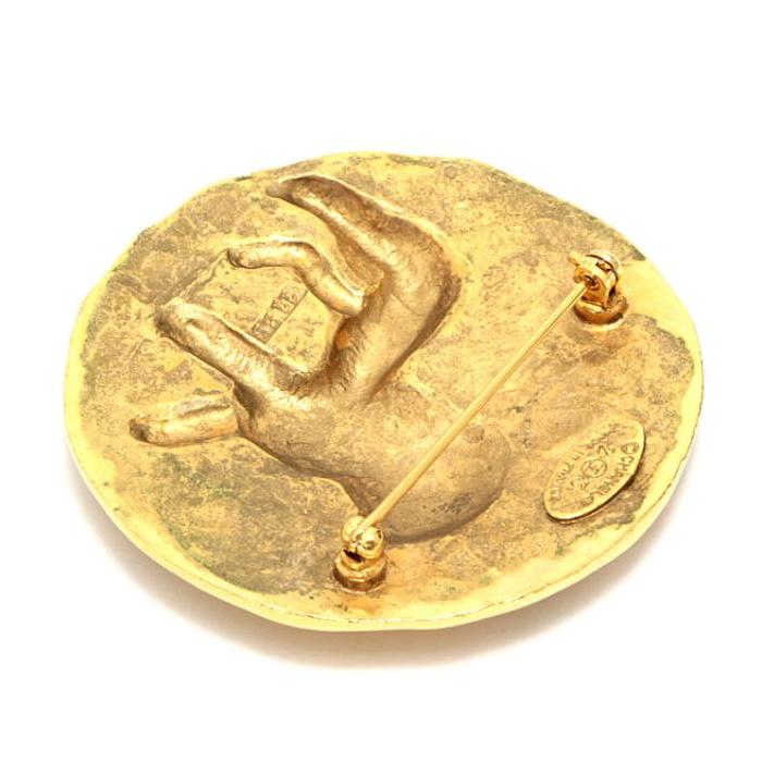 CHANEL（シャネル） 美品 ヴィンテージ ブローチ ライオン ゴールド 23