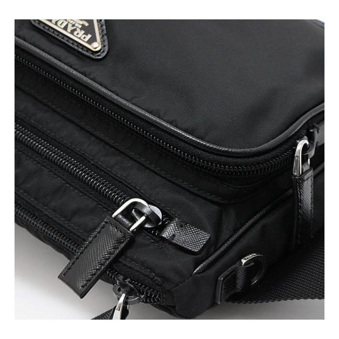 PRADA（プラダ） SALE ウエストポーチ ボディバッグ 三角ロゴ 黒