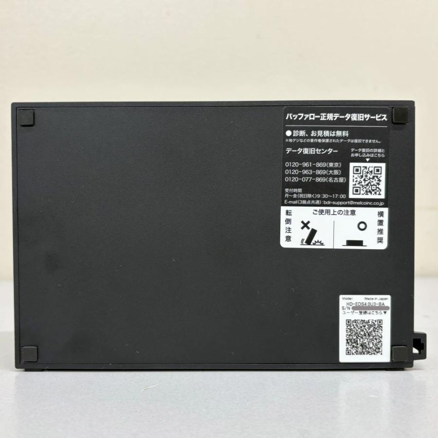 BUFFALO（バッファロー） 外付けハードディスク HD-EDS4.0U3-BA 4TB