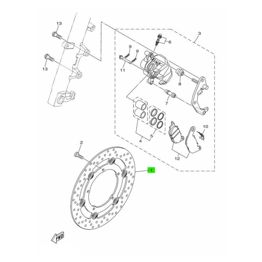 ヤマハ発動機 インドネシアヤマハ純正 MT-25 MT-03 YZF-R25 YZF-R3