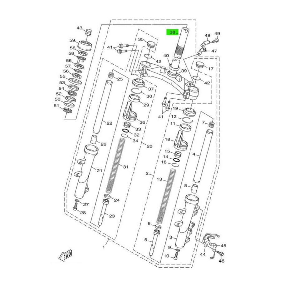ヤマハ発動機 台湾ヤマハ純正 4型 5型シグナスX CYGNUS X ステム