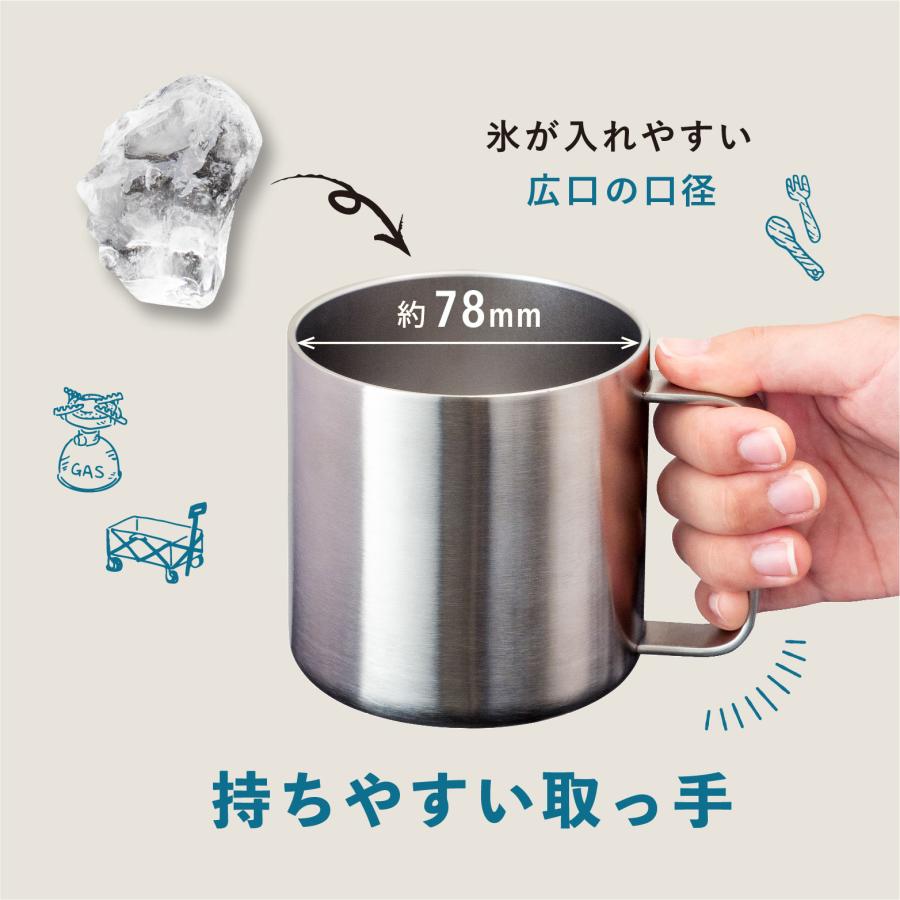 WENS マグカップ 400ml 保冷 真空断熱 ステンレス マグ 食洗器対応