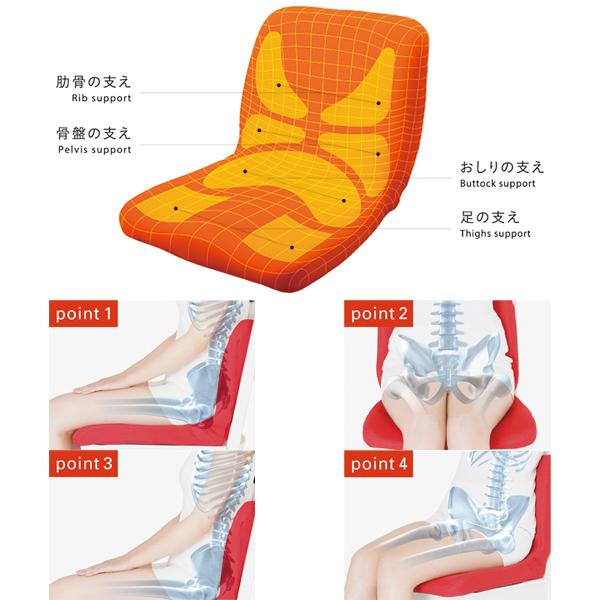 p!nto（ピント） 姿勢矯正クッション ブラック PINTO BLACK P!NTO