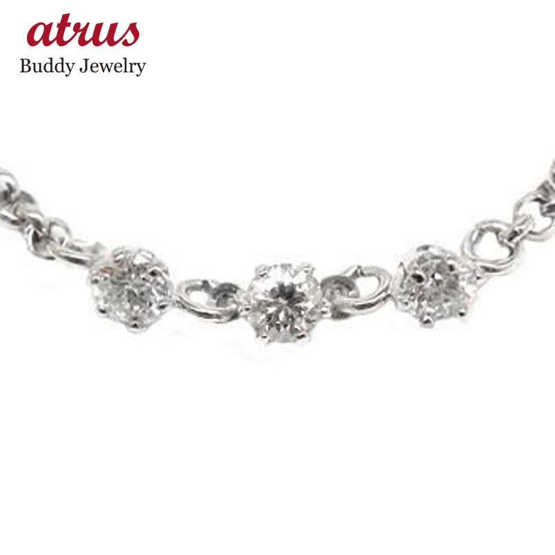 購入 天然ダイヤモンドトリロジーチェーンアンクレットP850 天然