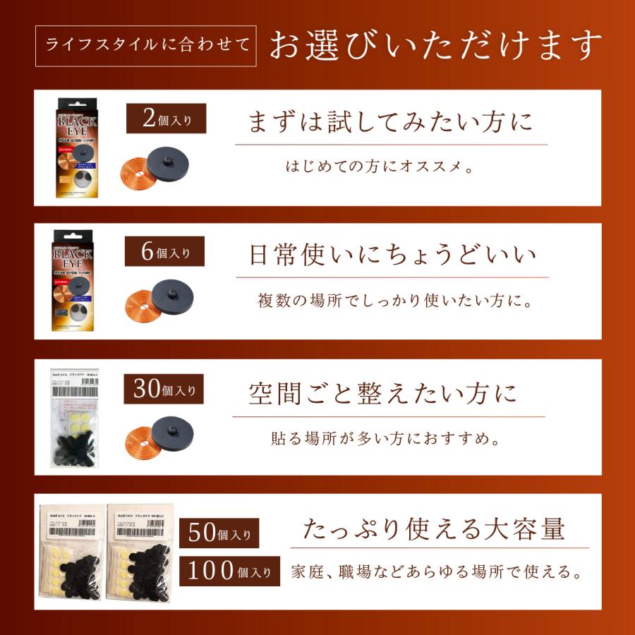 unica（ユニカ） 丸山式コイル ブラックアイ 6個入 貼替シール30枚入