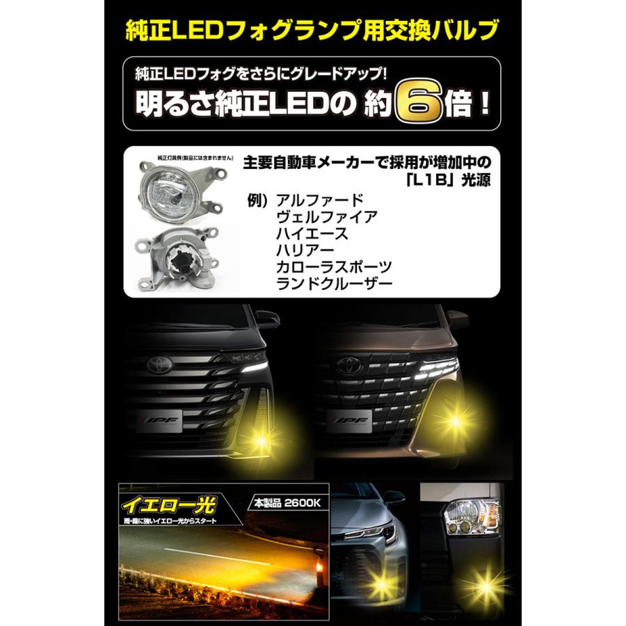 IPF アイピーエフ LEDフォグランプバルブ X3 L1B 2600K 5L4FLM