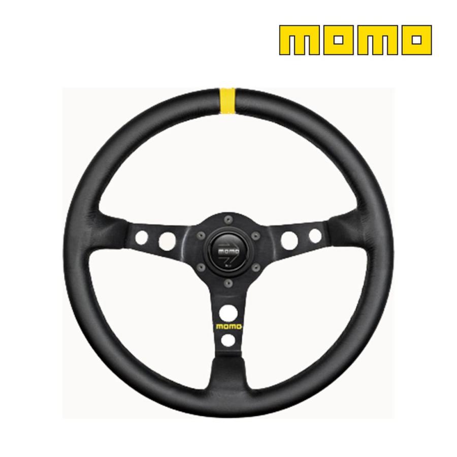 MOMO（モモ） ステアリング ハンドル MOD.07(LEATHER) ブラックレザー