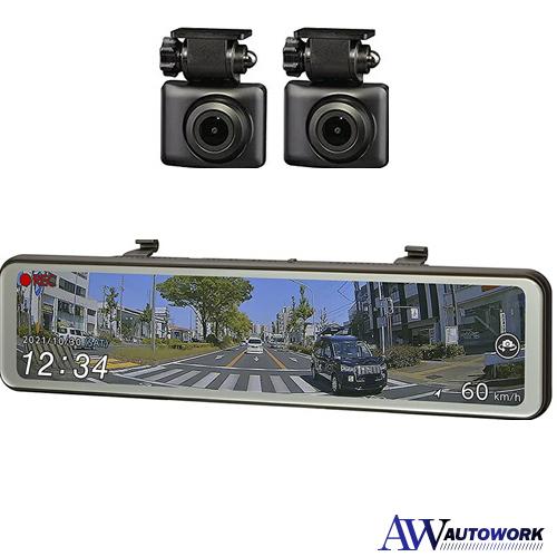 爆買 コムテック 車用 ドライブレコーダー搭載電子ルームミラー 前後2