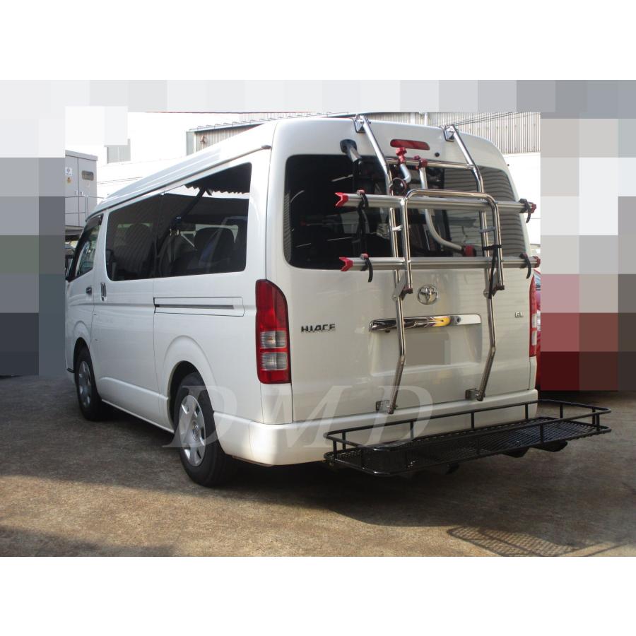 DMD ヒッチメンバー3本出し(ヒッチ＋キャリア) E級 ハイエース 200系