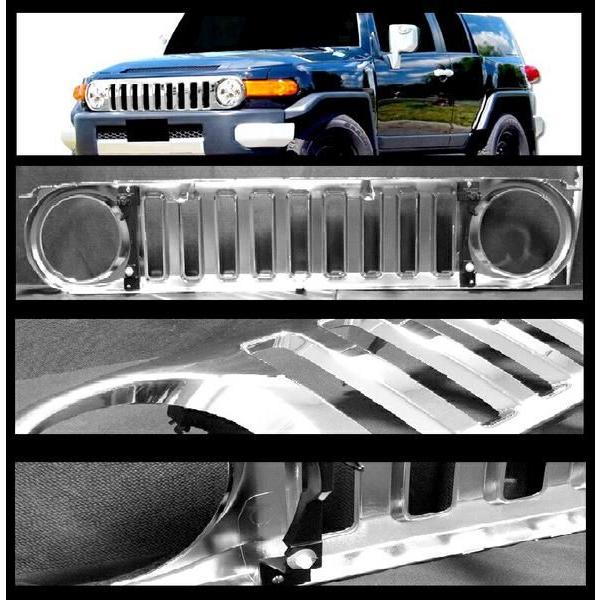 トヨタ FJクルーザー フロント クローム メッキグリル ハマータイプ