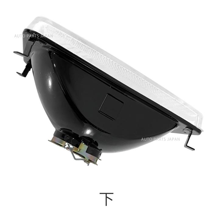 角目 4x6 インチ ヘッドライト 日本光軸仕様 ガラスレンズ 左右 2個