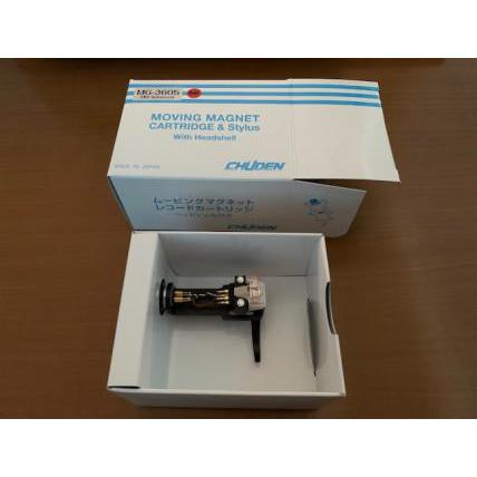 CHUDEN MG-3605（丸針） + HC-001 MMカートリッジ 純正ヘッドシェル
