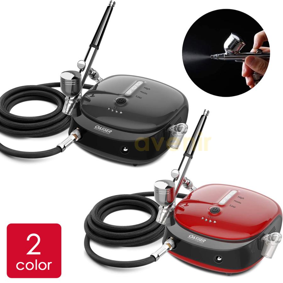 エアブラシ 充電式 エアブラシセット ミニコンプレッサー 1000mAh電池