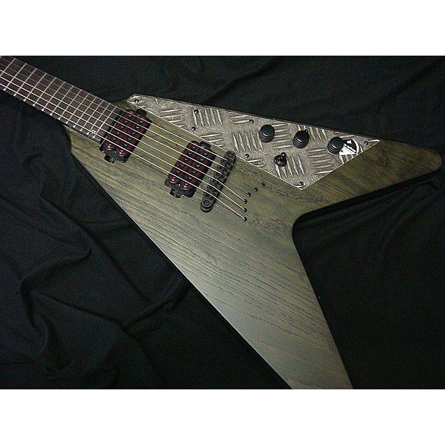 SCHECTER Schecter V-1 APOCALYPSE Rusty Grey 鉄板風ピックガード AD