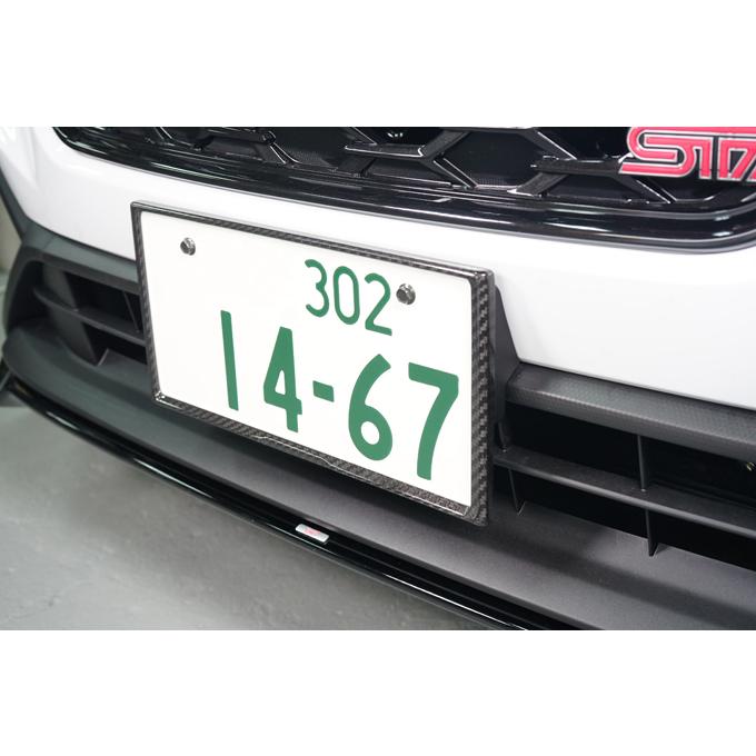 在庫あり)新基準適合済み スバル車汎用ドライカーボン製ナンバー