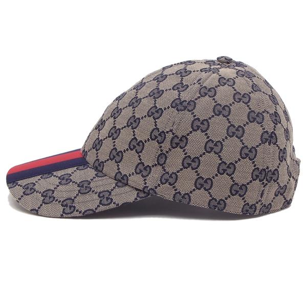 GUCCI（グッチ） 帽子 オリジナルGG ベースボールキャップ グレー