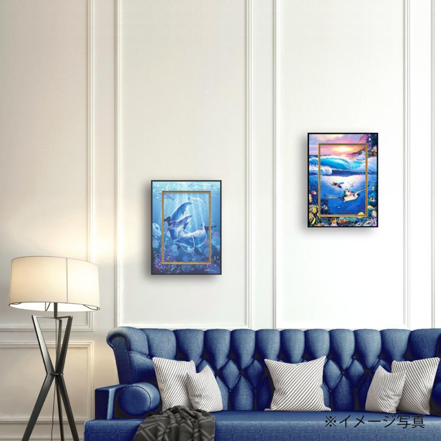 絵画 クリスチャン・リース・ラッセン ビッグアート「ドルフィン