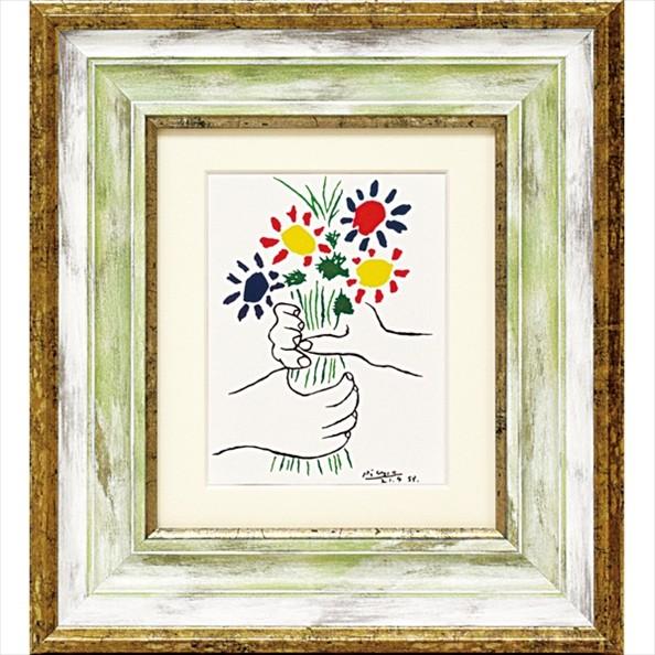 絵画 ピカソ ブーケ 壁掛け 壁飾り インテリア 油絵 花 アートパネル