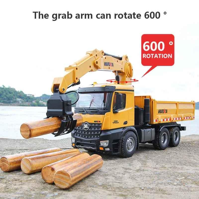 HuiNa Toys 1575 9CH 1/14 RC木材グラブダンプトラック （RTR