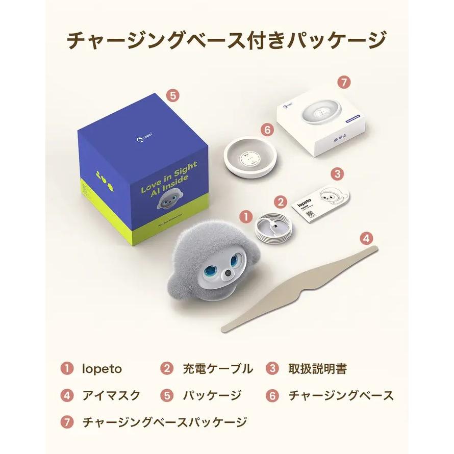 AIペット型ロボット lopeto チャージングベースパッケージ ※沖縄・離島