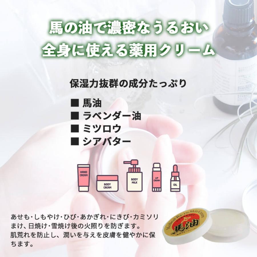 薬用 馬油 スキンクリーム 北海道産 馬油配合 20g 医薬部外品 リップ