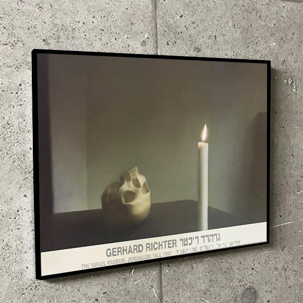 特別額装品/Skull with Candle（ゲルハルト リヒター） : azポスター