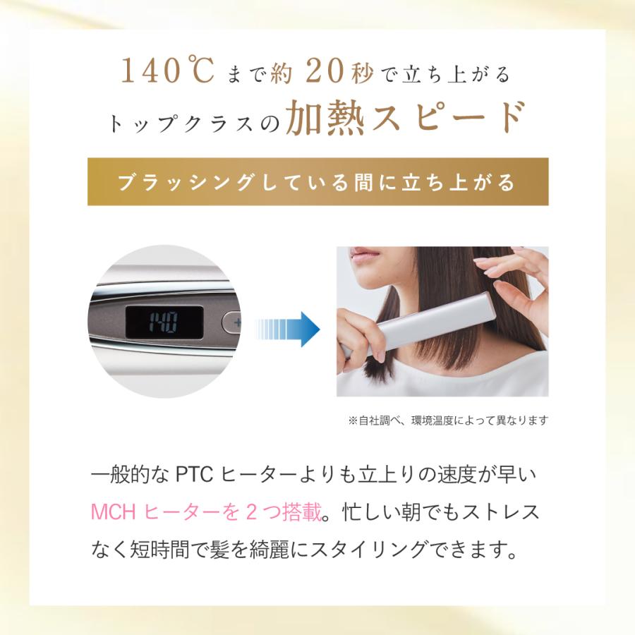 plus eau（プリュスオー） ケアレクト スムースケアアイロン 25mm