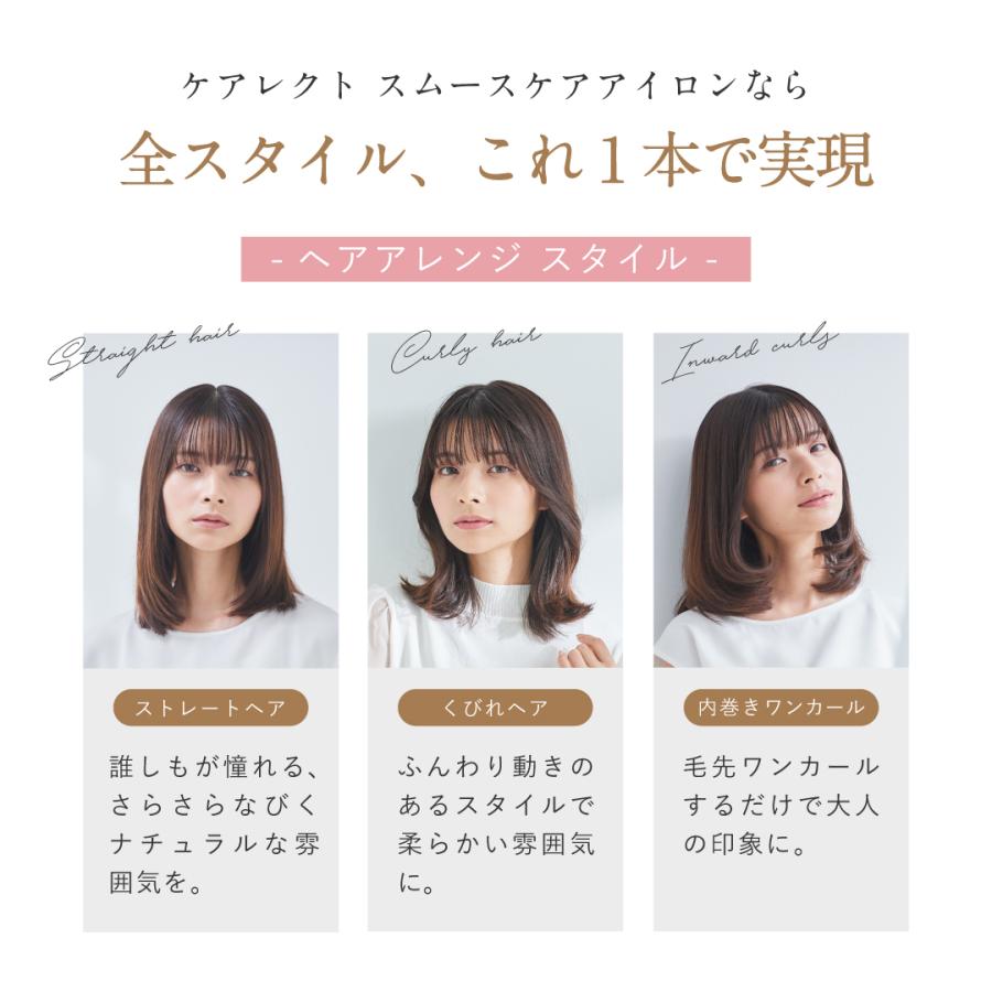 plus eau（プリュスオー） ケアレクト スムースケアアイロン 25mm