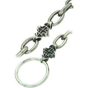 フローラクロスシルバーウォレットチェーン キーリング Enemy(エネミー