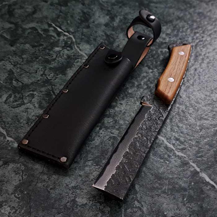 アウトドア ナイフ 多喜火鉈 110mm 積層 薪割り 鉈 ナタ 両刃 キャンプ