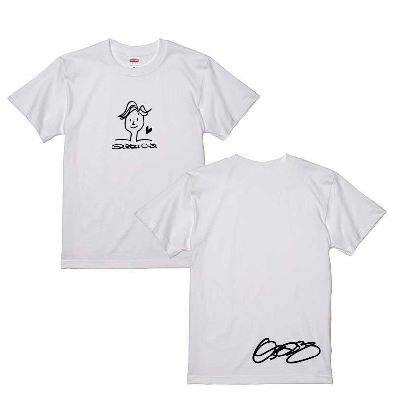 パクボゴム パク・ボゴム イラスト サイン入り ホワイトTシャツ 白T