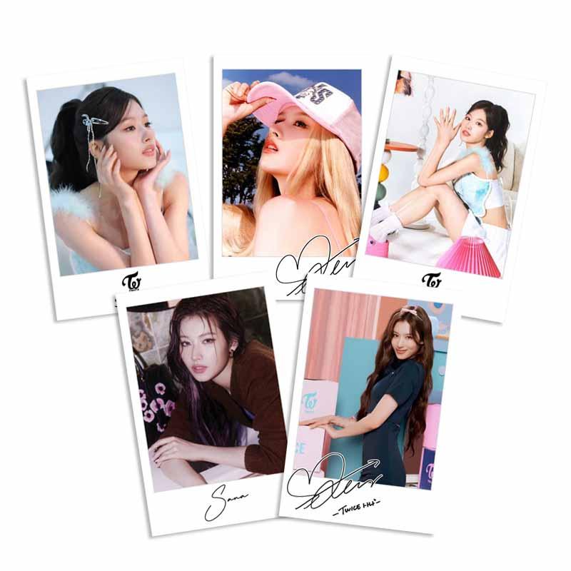 トゥワイス サナ TWICE カードサイズ ラミネートトレカ 写真 5枚セット