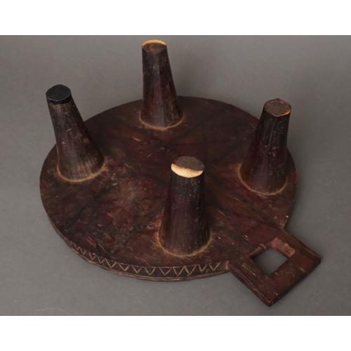 アフリカ エチオピア アンティーク コーヒーテーブル Lサイズ 木彫り