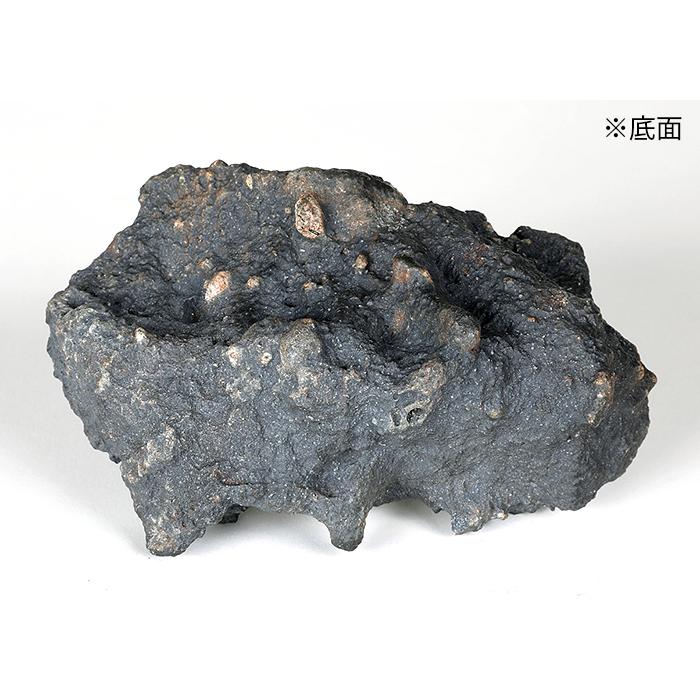 水石 「筑前真黒石」 盆石 天然石 観賞石 岩潟石 すいせき 台座付き